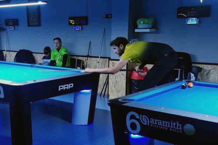 Buen actuación del billar soriano en el PoolTour de Zaragoza