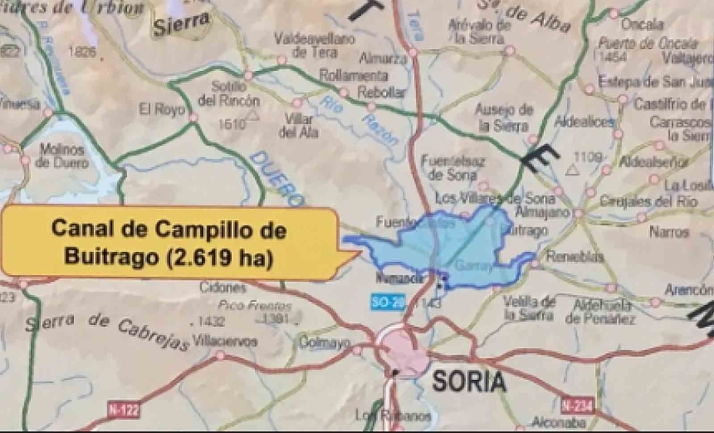 El Estudio de Impacto Ambiental y Proyecto de modernización del canal del Campillo de Buitrago, a información pública