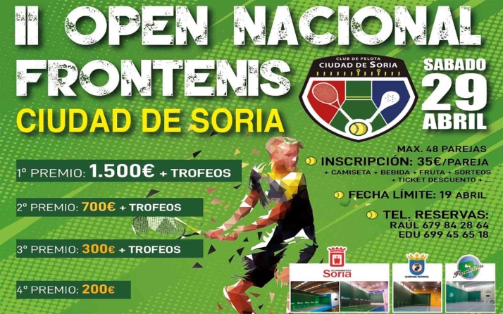 Este fin de semana, el II Open Nacional de Frontenis Ciudad de Soria