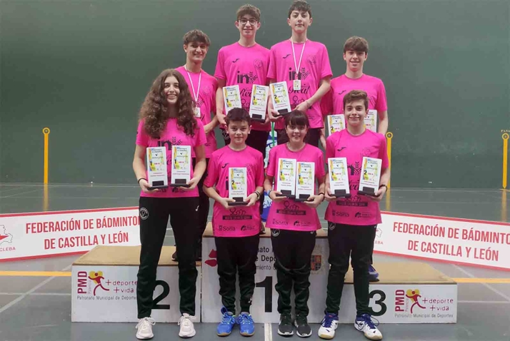 El Valonsadero Bádminton arrasa en el Autonómico sub15