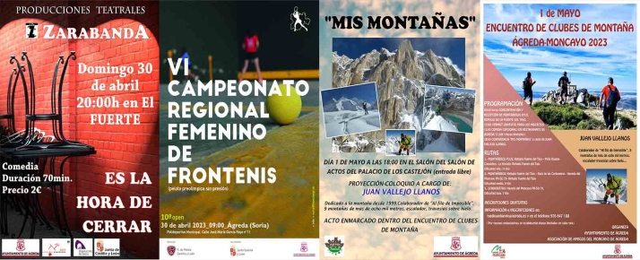 Teatro y deporte para este amplio fin de semana en Ágreda