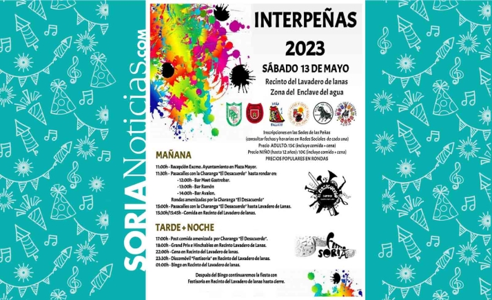El sábado 13, Interpeñas 2023