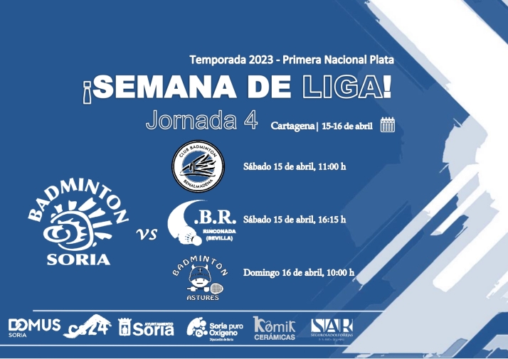 Última jornada de liga para el Club Bádminton Soria