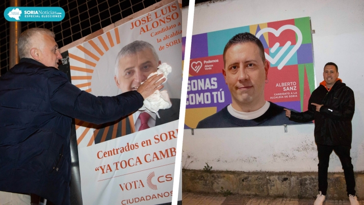 Crónica e imágenes: 3 fotomurales y 4 carteles ‘de toda la vida’ para dar la bienvenida a la campaña en Soria