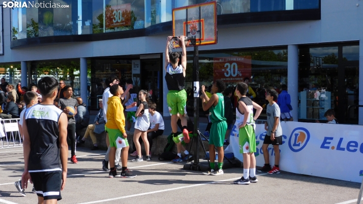 Fotos: E.Leclerc Soria sigue celebrando su 27 aniversario con un torneo de baloncesto 3x3