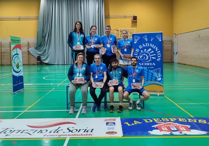 Estos fueron los medallistas sorianos en el V Torneo de Bádminton del Torrezno de Soria