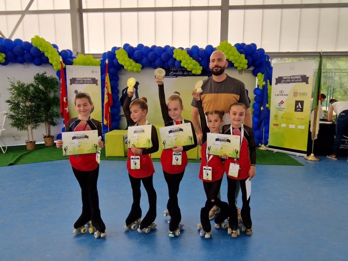 Ocho medallas para el Patín Soria en Madrid
