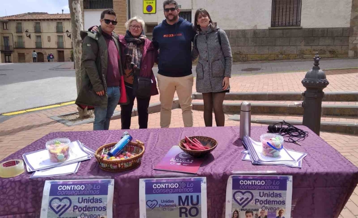 Unidas Podemos Ólvega presenta	su programa electoral 