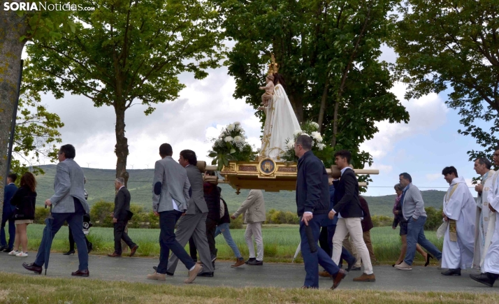 GALERÍA | La Patrona de Ólvega regresa a Olmacedo