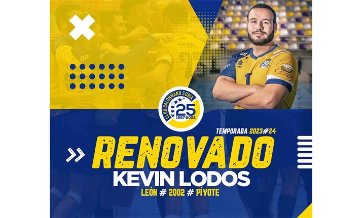 Kevin Lodos seguirá en el BM Soria el próximo curso
