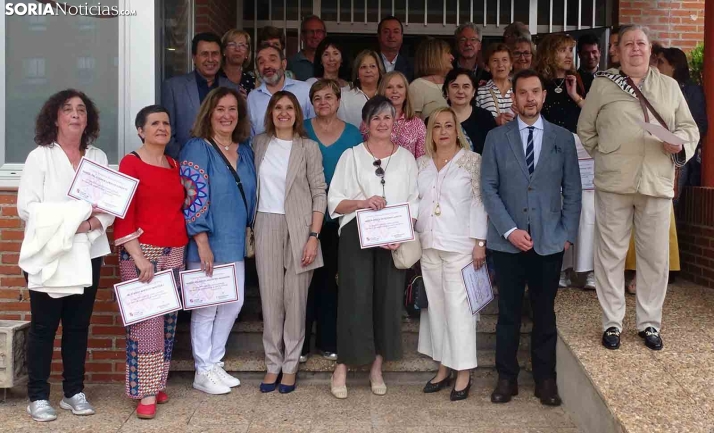 FOTOS | Lucas anima a los docentes sorianos jubilados este año a seguir aportando experiencia en la educación