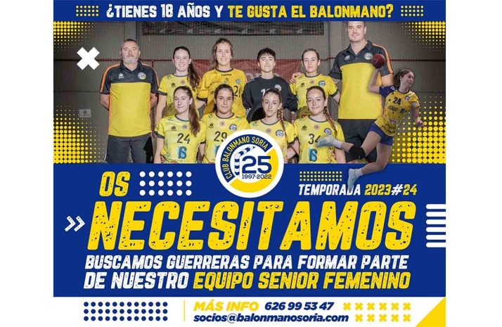 El Cañada Real de Balonmano Soria busca guerreras
