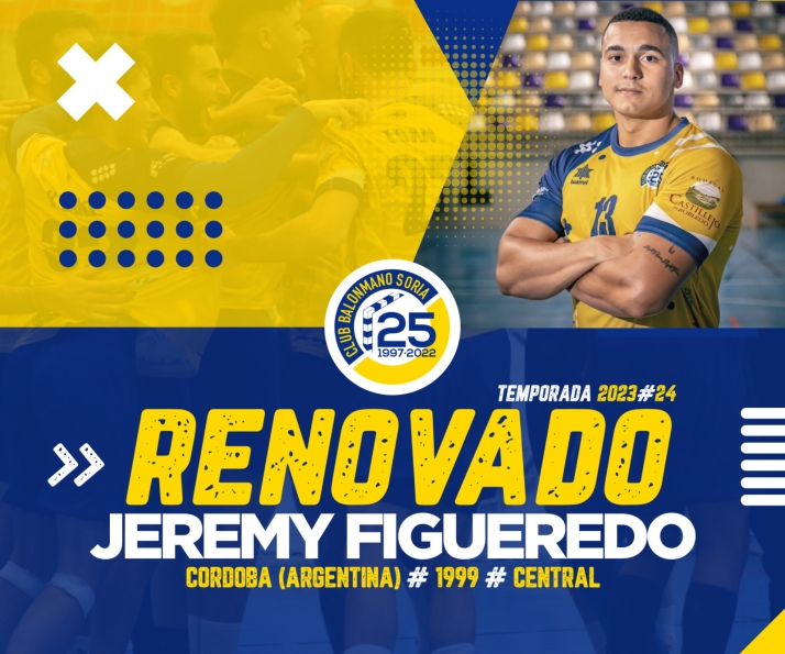 Jeremy Figueredo renueva por el BM Soria