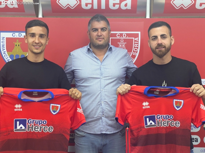 Primo y González llegan al Numancia amparados por Natalio, Juanma Marrero y Pedro Orfila