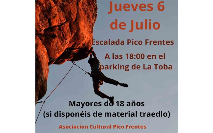 Escalada y un mural, próximas citas de la asociación Pico Frentes