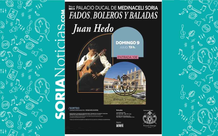 Fados, boleros y baladas para este domingo en Medinaceli