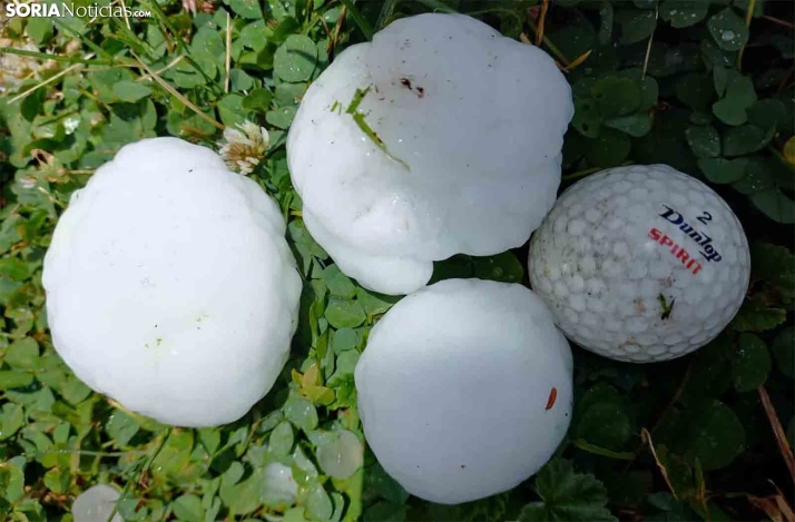 Pedrisco del tamaño de pelotas de golf en Covaleda