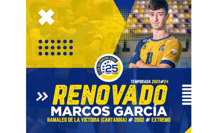 El BM Soria sigue apostando por la velocidad de Marcos García