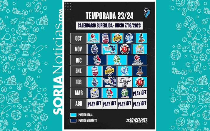 Este es el calendario de Superliga para el Grupo Herce 2023-2024