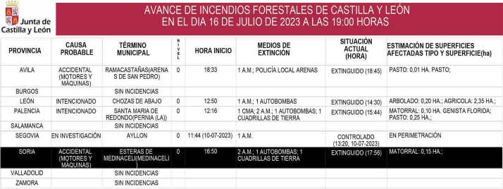 Arden 1.500 metros de monte en Esteras de Medinaceli