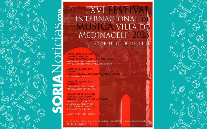 Este sábado arranca el XVI Festival Internacional de Música Villa de Medinaceli