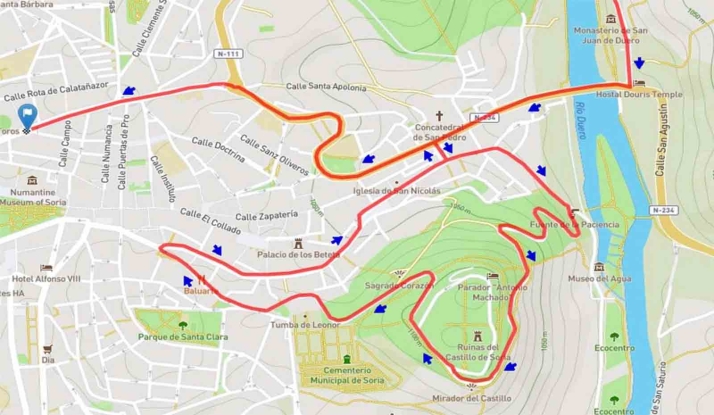 Cortes del tráfico en Soria por la Vuelta a Castilla y León este miércoles