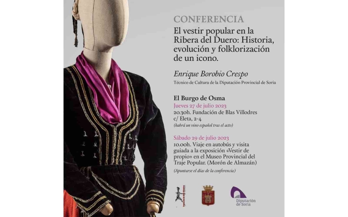 Este jueves, conferencia sobre el traje popular en El Burgo