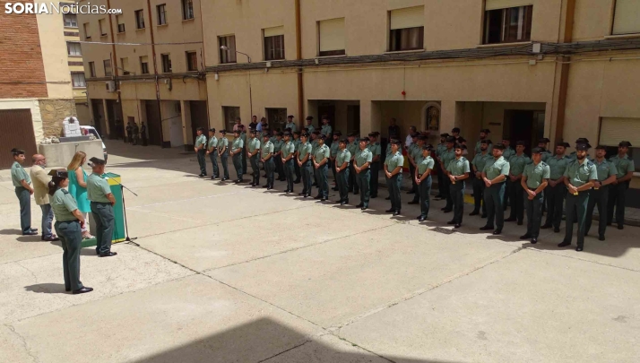 Soria recibe a 49 agentes en prácticas de la Guardia Civil