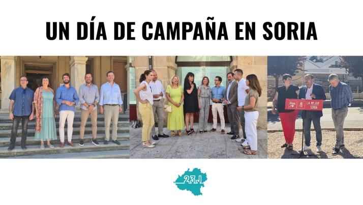 Crónica | Un día de campaña electoral en Soria: seguridad, EBAU única y Rajoy sin barba
