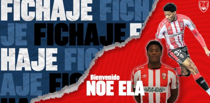 El Numancia ya tiene al delantero que buscaba: Noe Ela firma por los rojillos