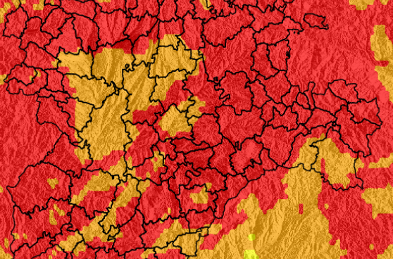 Riesgo extremo de incendios forestales en Soria