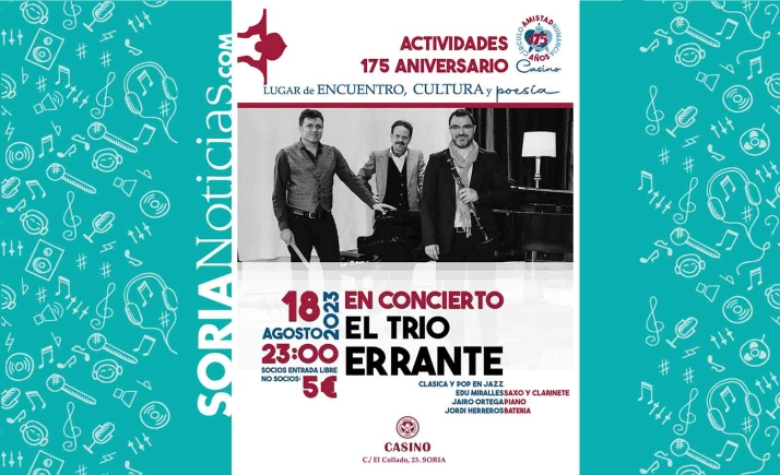 Este viernes, concierto de música pop en jazz en el Casino