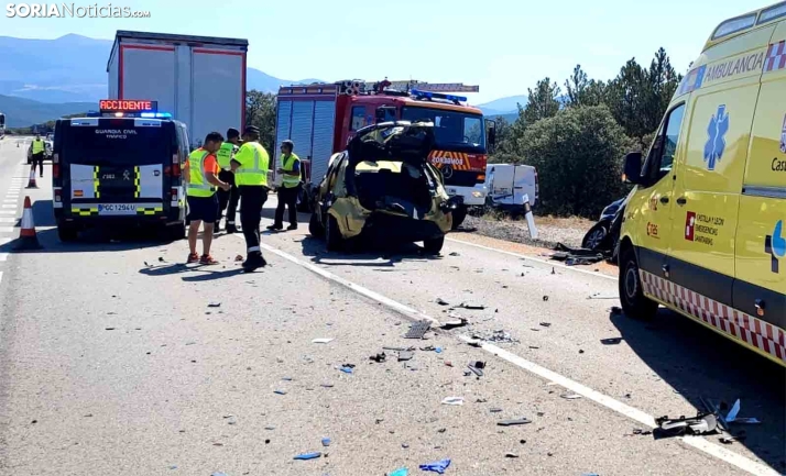 El camionero involucrado en el accidente mortal de la N-122 no respetaba la velocidad ni la señalización