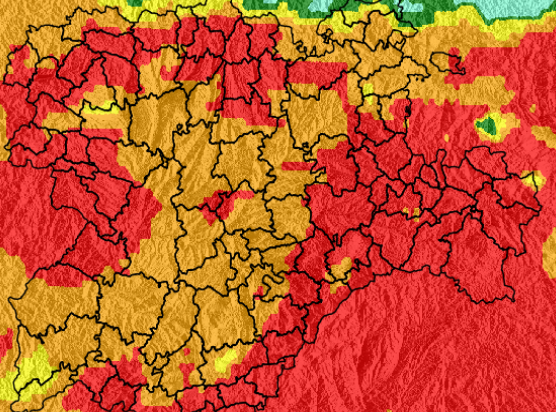 Continúa el riesgo extremo de incendios forestales en Soria