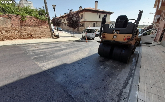 El Ayuntamiento de Soria invierte 400.000€ en la pavimentación de la zona de Los Pajaritos