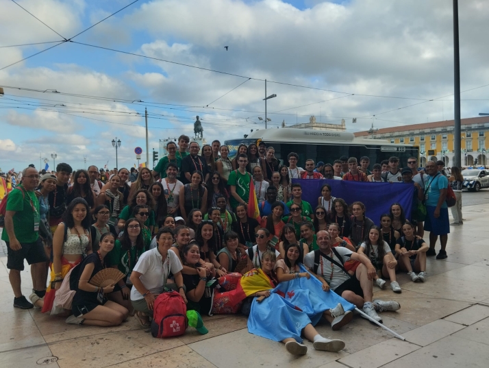 65 jóvenes sorianos acuden a la llamada del Papa Francisco en Lisboa