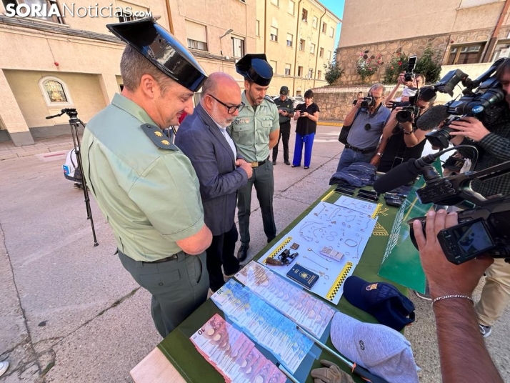 Una operación iniciada por la Guardia Civil de Almazán desarticula una red nacional de robos en domicilios