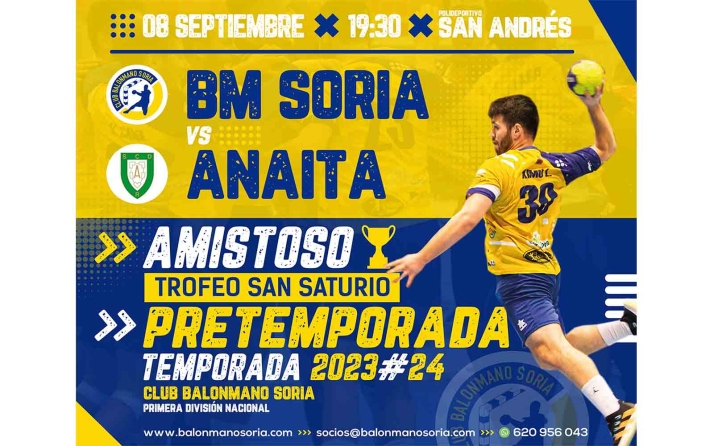 Este viernes, BM Soria - Anaitasuna