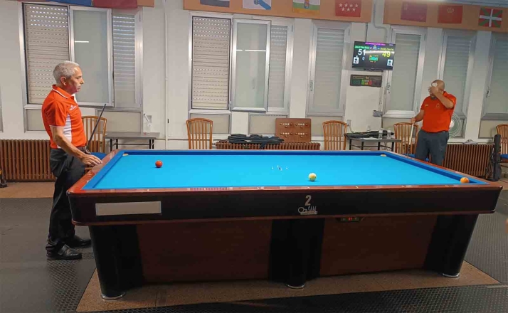 Los billaristas del Casino, sin podios en el Nacional de 5 Quillas