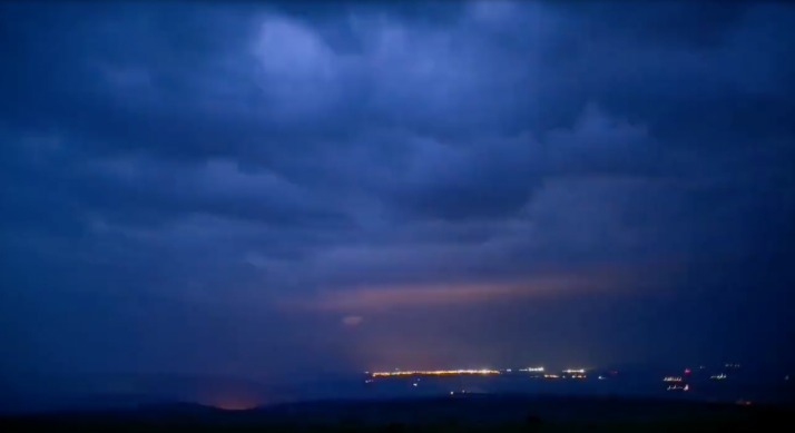 Videonoticia: El paso de una tormenta sobre Soria, en 20 segundos