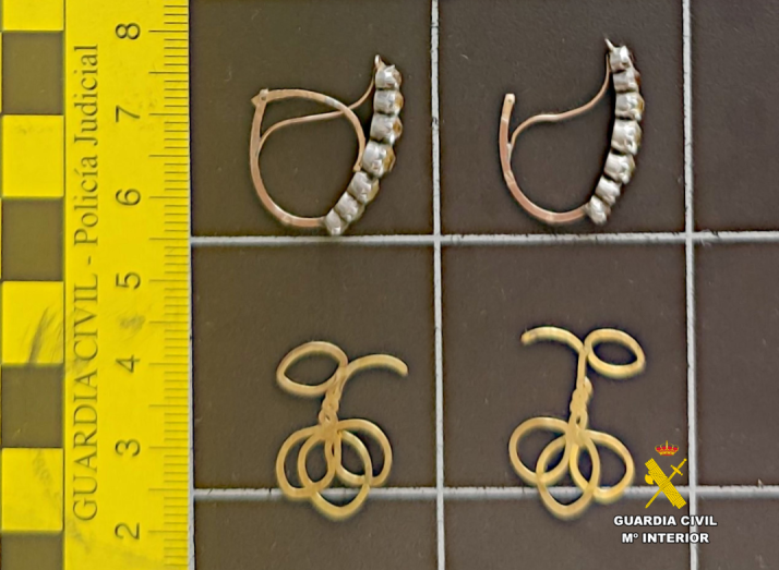 Bienes recuperados tras la operación de la Guardia Civil.