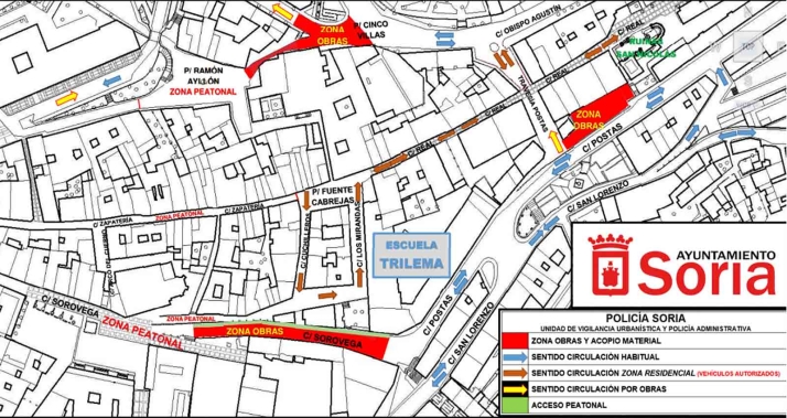 El lunes comienzan las labores de señalización en Postas y Sorovega