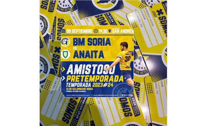 El viernes, último partido de pretemporada para el BM Soria