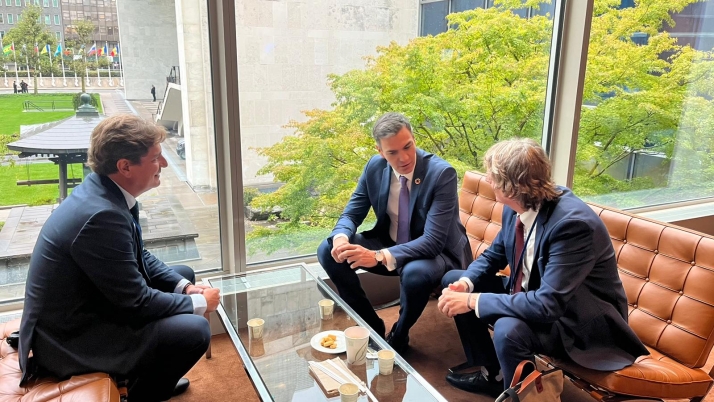 El café neoyorkino de Pedro Sánchez y Carlos Martínez