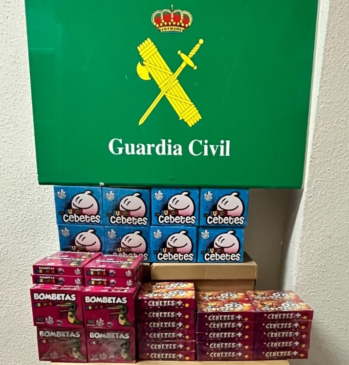 Incautan en Soria más de 28.000 artificios pirotécnicos ilegales