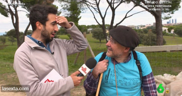 Álvaro, el soriano (ayudante de) trashumante que sorprende con la divertida historia de una oveja en Madrid