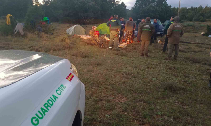 SETAS EN SORIA | Nuevo ‘campamento micológico’ desalojado con 28 personas