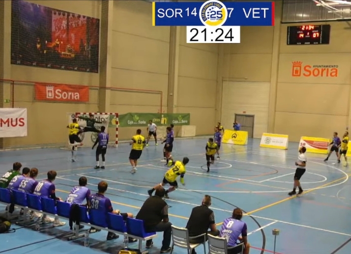 El BM Soria gana en casa y firma 6 de 6 victorias para mantener el liderato en solitario