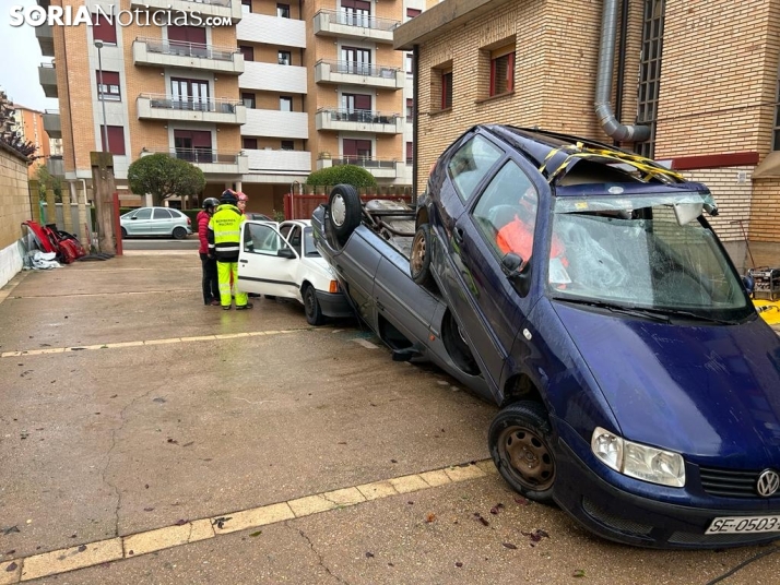 Así actúan los servicios de Emergencia para atender un accidente en Soria