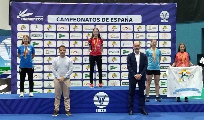 La joven volatista soriana Daniela Corchón, subcampeona de España su17